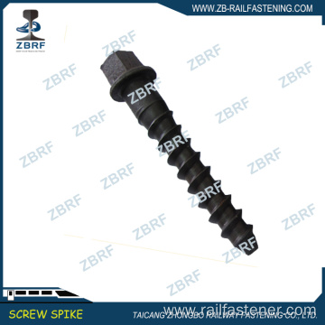 Standrad strength screw spike for railroad use